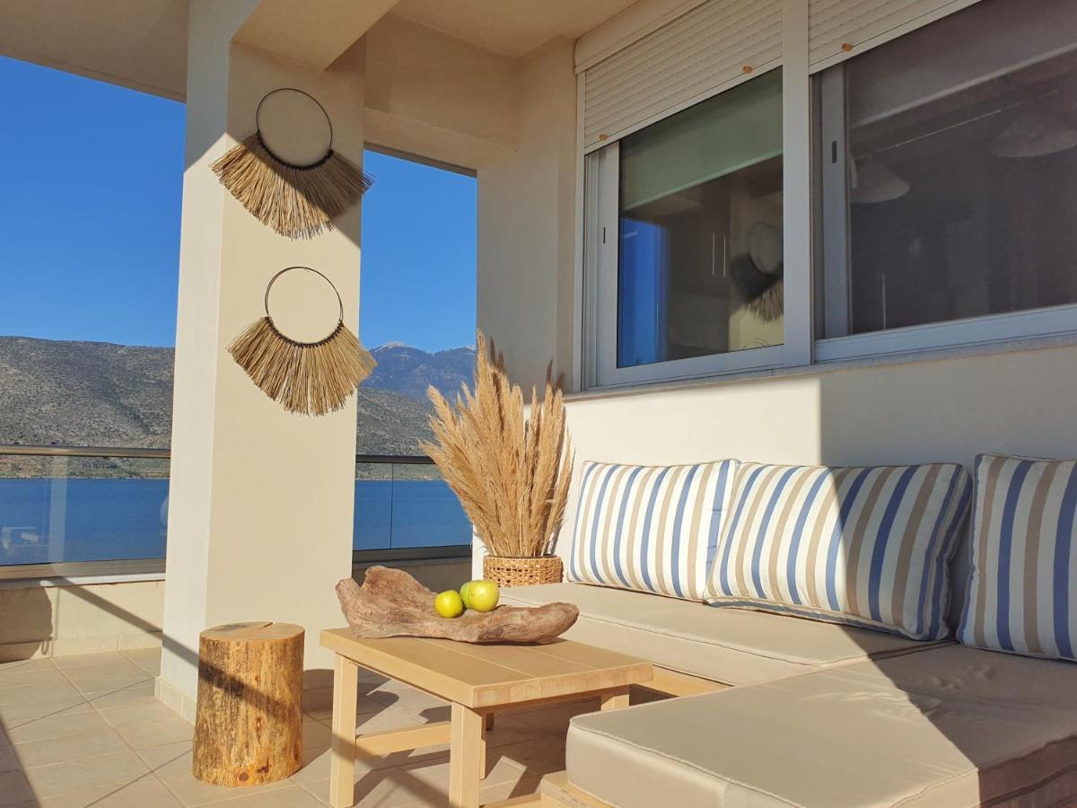 Boho Beach House In Itea-Delphi Eksteriør billede