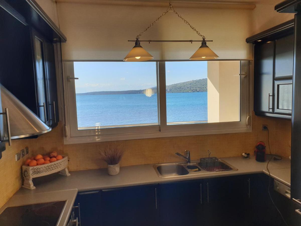 Boho Beach House In Itea-Delphi Eksteriør billede