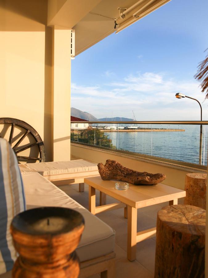 Boho Beach House In Itea-Delphi Eksteriør billede