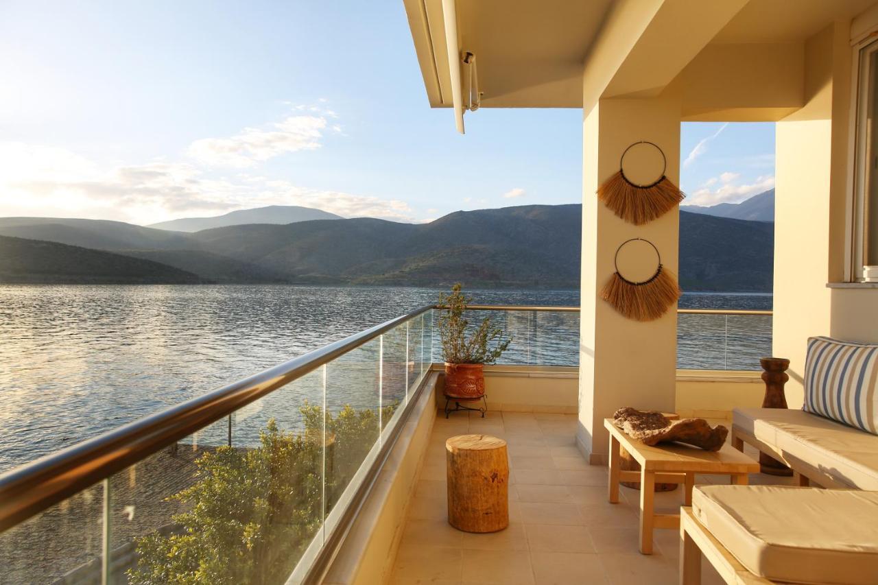 Boho Beach House In Itea-Delphi Eksteriør billede